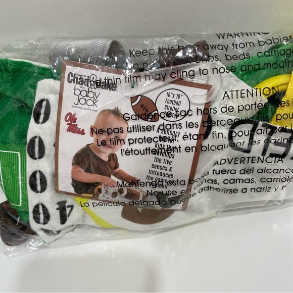 NWT: University of Mississippi Ol Miss Baby Football Tag Toy: Sensory/Crinkle - Picture 4 of 4